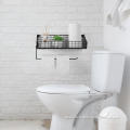 Wall Mount Kitchen Towel Holder with Shelf Storage